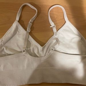 Lululemon white sport bra size 10 work 1 season